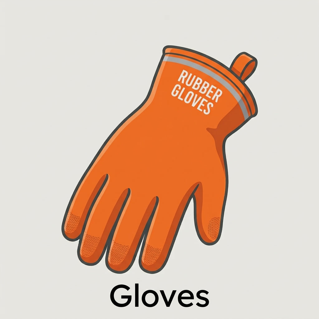Rubber gloves