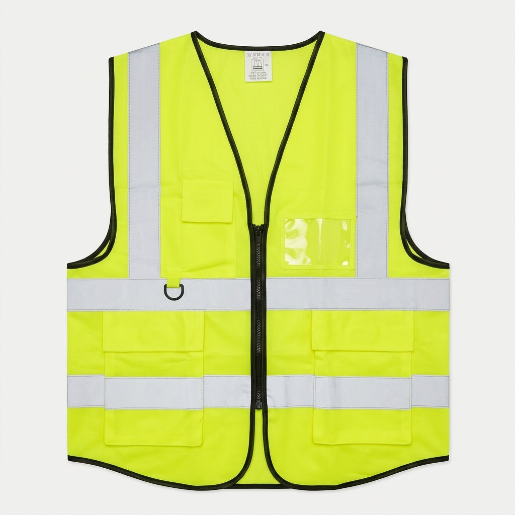 GINXIM High-Visibility Multi-Pocket Reflective Safety Vest