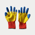 Three-Color Coated Grip Safety Work Gloves (ST-33)