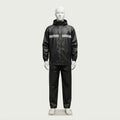 Premium Waterproof PVC Hooded Rain Suit with Reflective Stripe