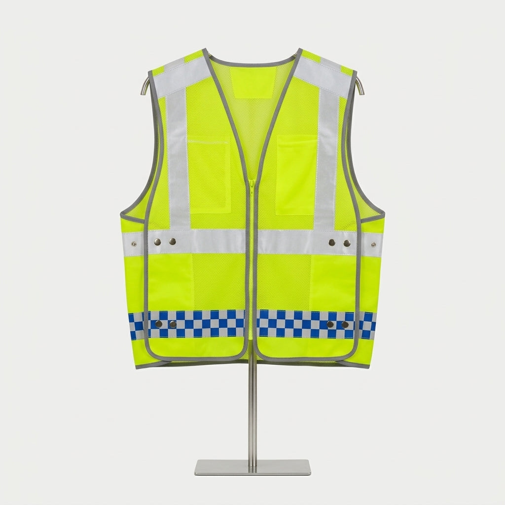 High-Visibility Police Safety Vest - Premium Quality