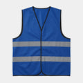 Premium Blue Safety Reflective Vest – High-Visibility Mesh Workwear | Shahbaz Traders