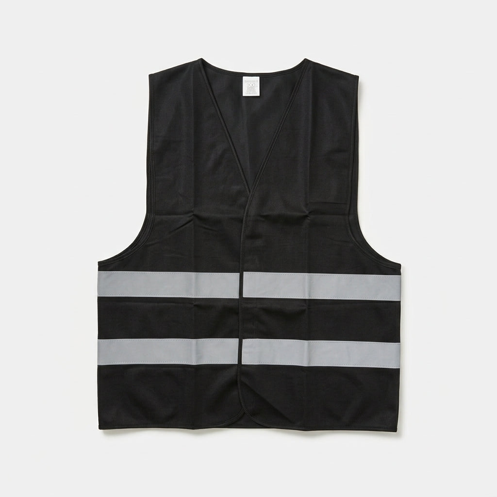 Premium Black Safety Reflective Vest  | Shahbaz Traders